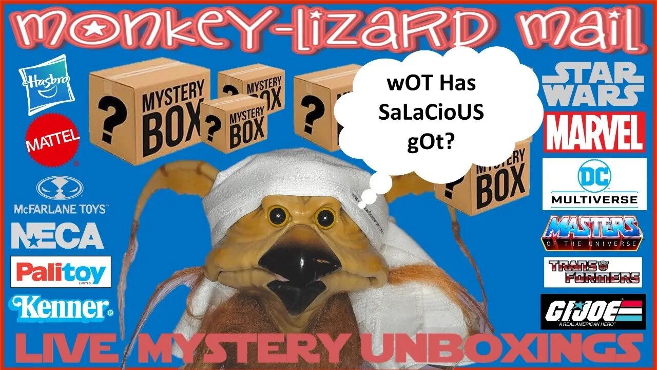 LIVE MYSTERY TOY UNBOXINGS - MoNKeY-LiZaRD Mail