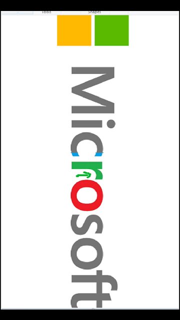 Up Jesus's nose in Microsoft Logo