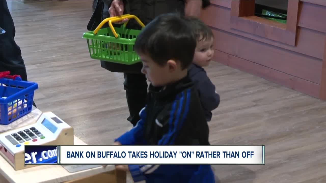 Taking the holiday "on" instead of off for some Bank on Buffalo employees