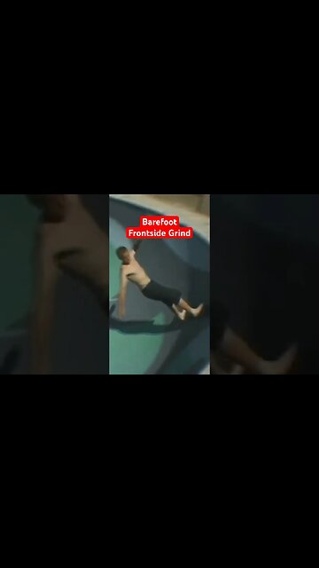 BAREFOOT FRONTSIDE GRIND @ Vagabond Pool #poolskateboarding #poolskating #fresnocalifornia