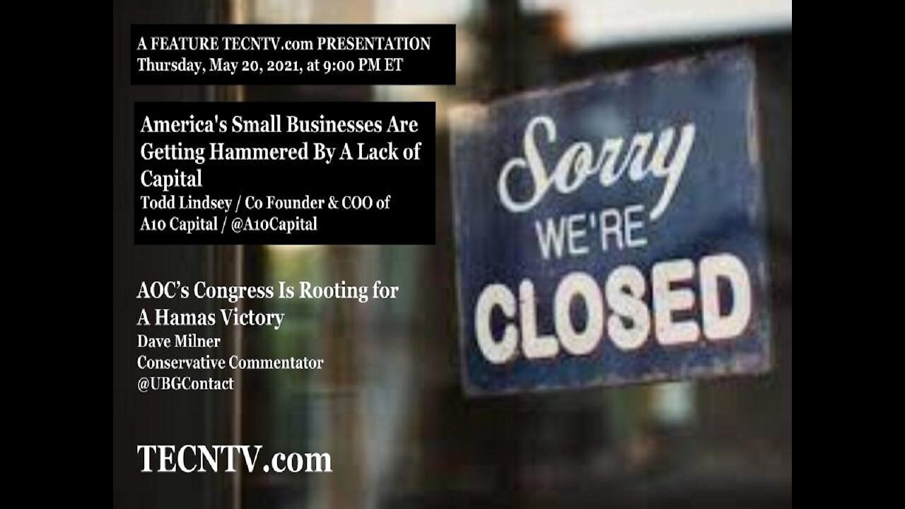 TECNTV.com / America's Small Businesses Are Getting Hammered By A Lack of Capital