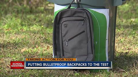 EXCLUSIVE: Testing out the sold out bulletproof backpacks made in Florida