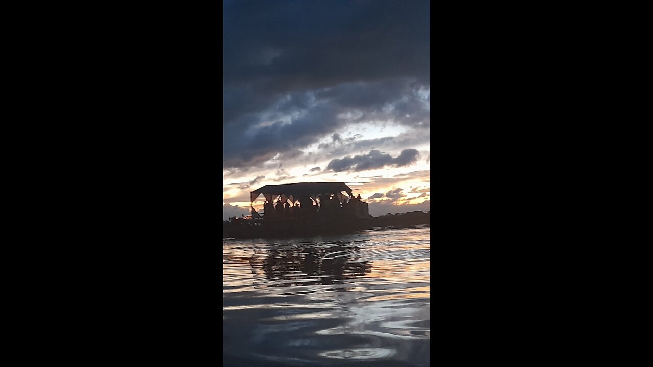 Evening moment on the river