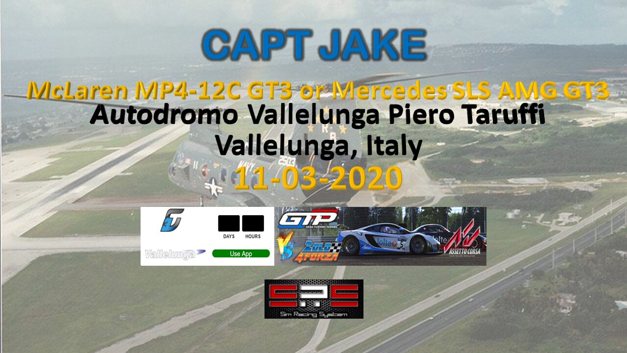 Race 5 | CAPT JAKE racing the MP4 12C GT3 | Vallelunga | 2old4forza and GTP series on SRS