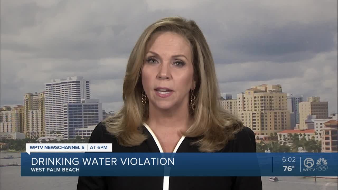 West Palm Beach reports drinking water violation