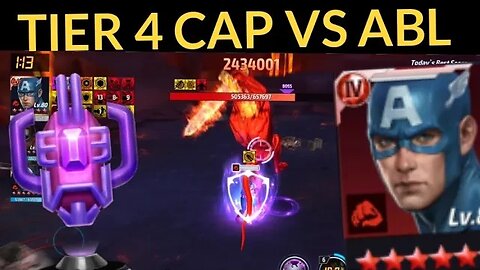 Tier 4 Captain America vs ABL Alliance Battle Legend - Marvel Future Fight