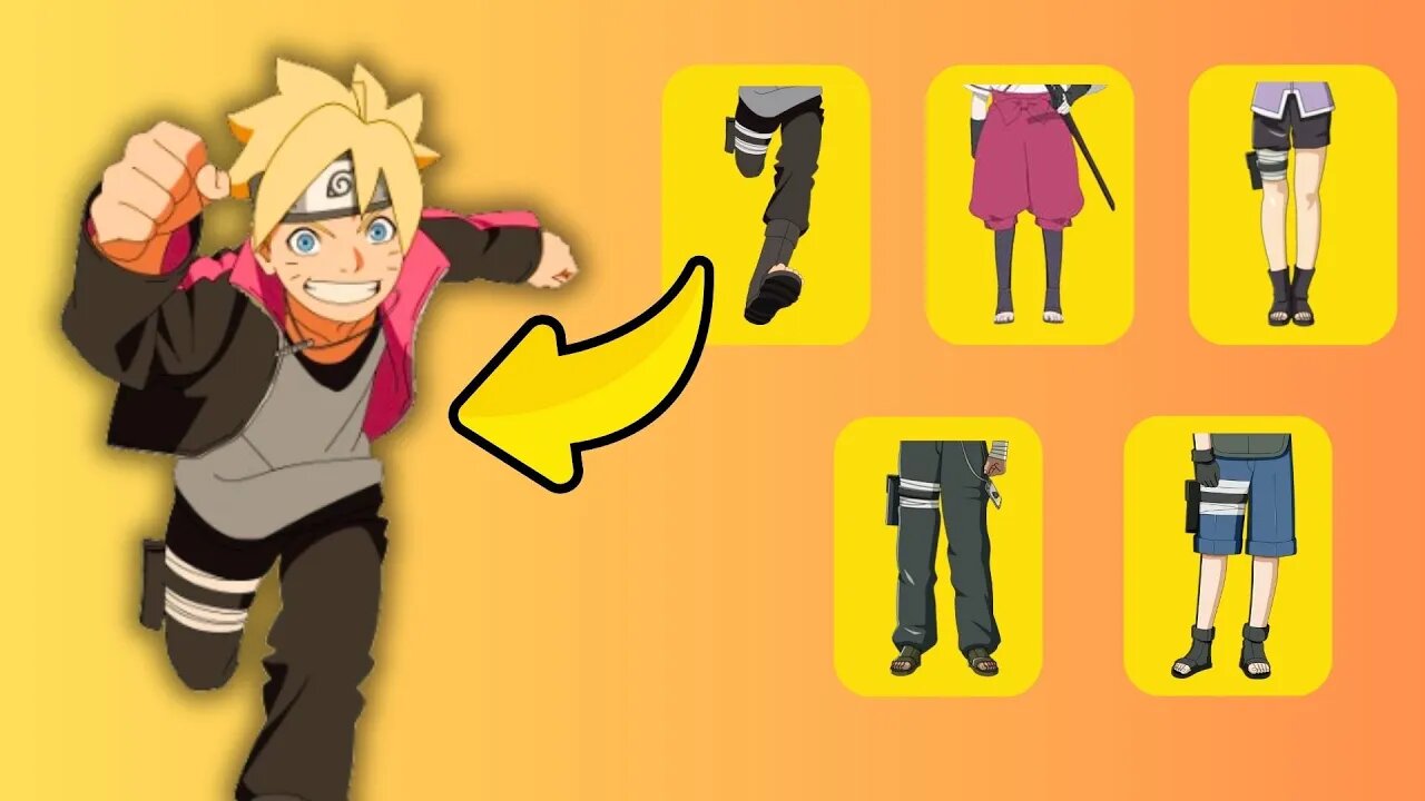 Adivinhe o Personagem de Boruto pela Perna - 12 Personagens Boruto