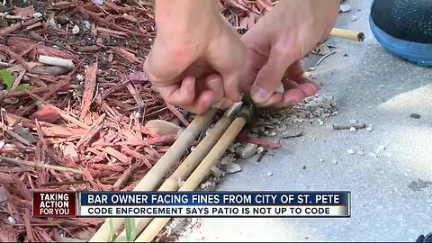 St. Pete bar facing fines for trying to improve their sidewalk