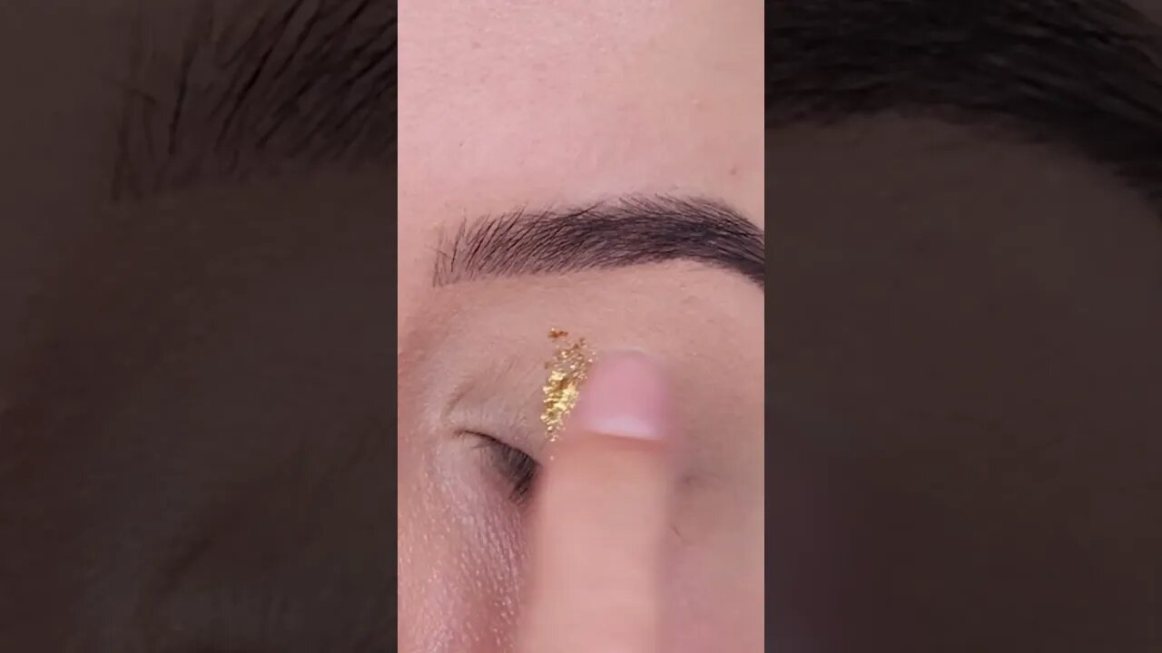 Super Easy Golden Eyelook Using ONLY 1 EYESHADOW! #shorts