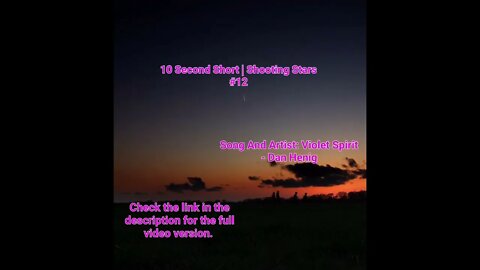 10 Second Short | Shooting Stars | Meditation Music #shootingstars #music #12 @Meditation Channel