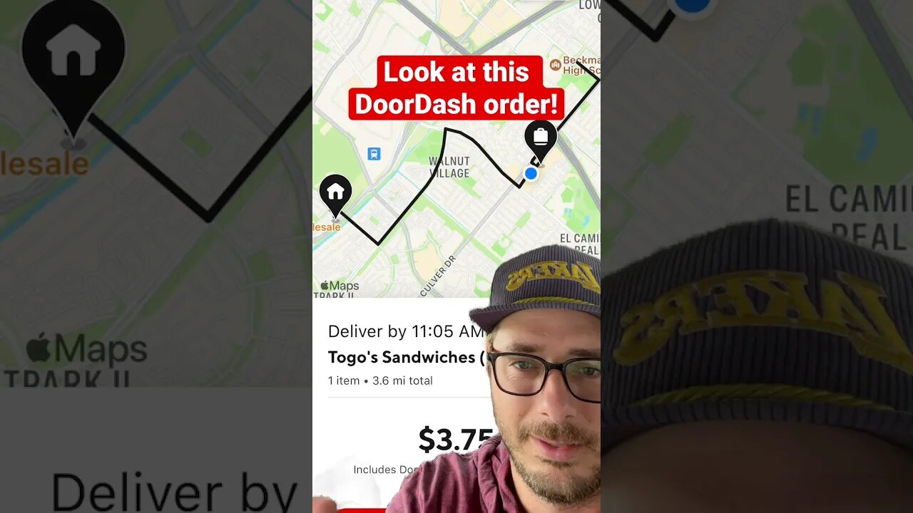 No tip, no trip! Clown DoorDash order.