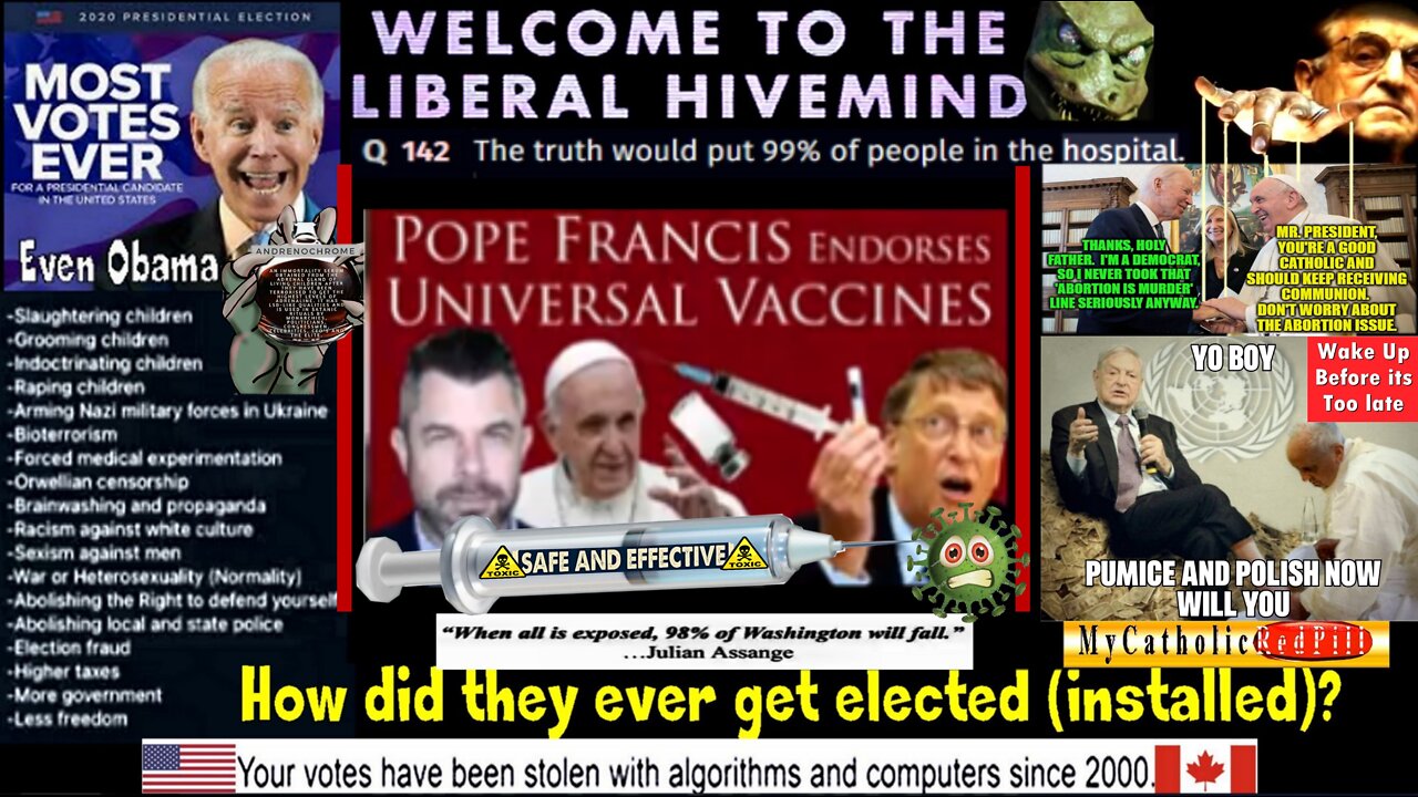 Pope Francis Endorses Universal Vaccines: Great Reset [repost]