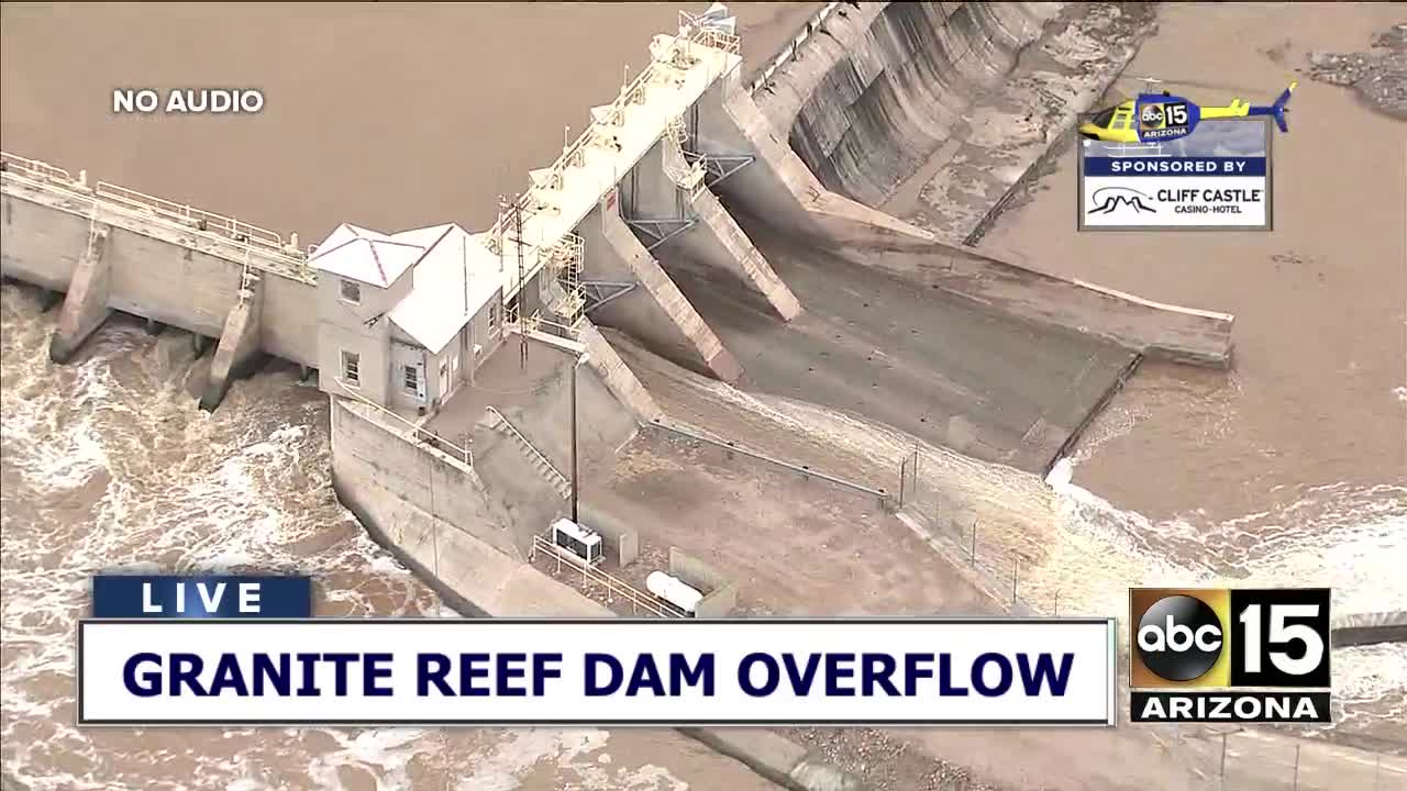 SRP is releasing water from the Granite Reef and Stewart Mountain dams following heavy rainfall