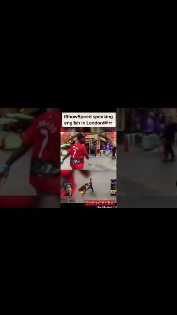 #ishowspeed in London got me ✊🏾🙂success is in our DNA 🧬 #shorts