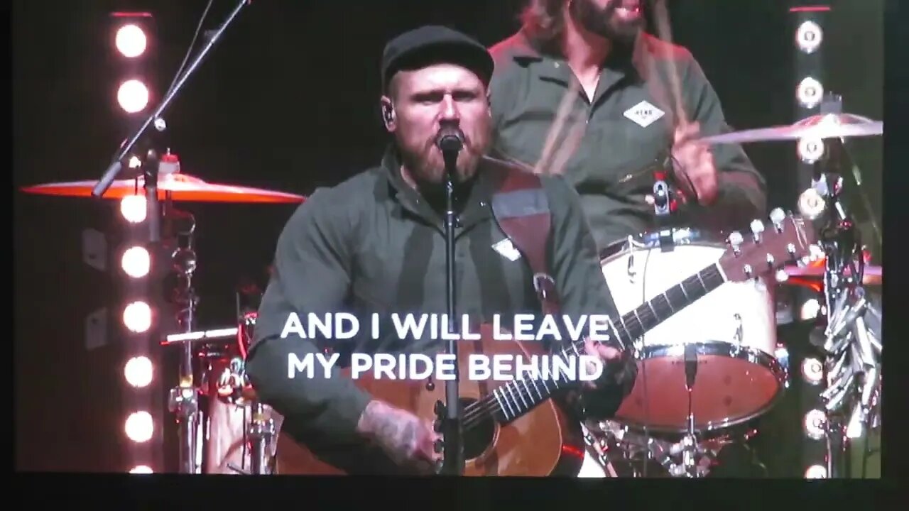 MercyMe concert - Rend Collective sings, "I Will Be Undignified" Greenville, SC 11.18.22