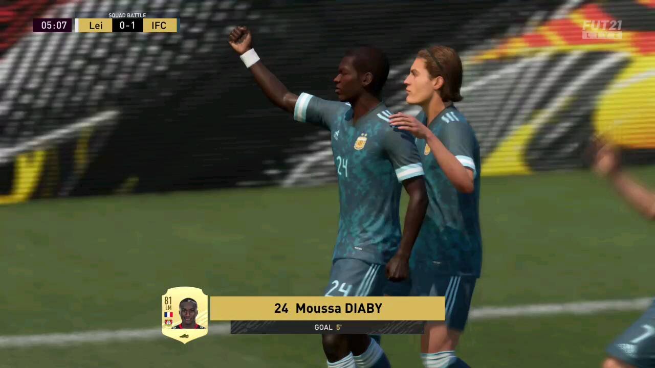 Fifa21 FUT Squad Battles - Moussa Diaby strike
