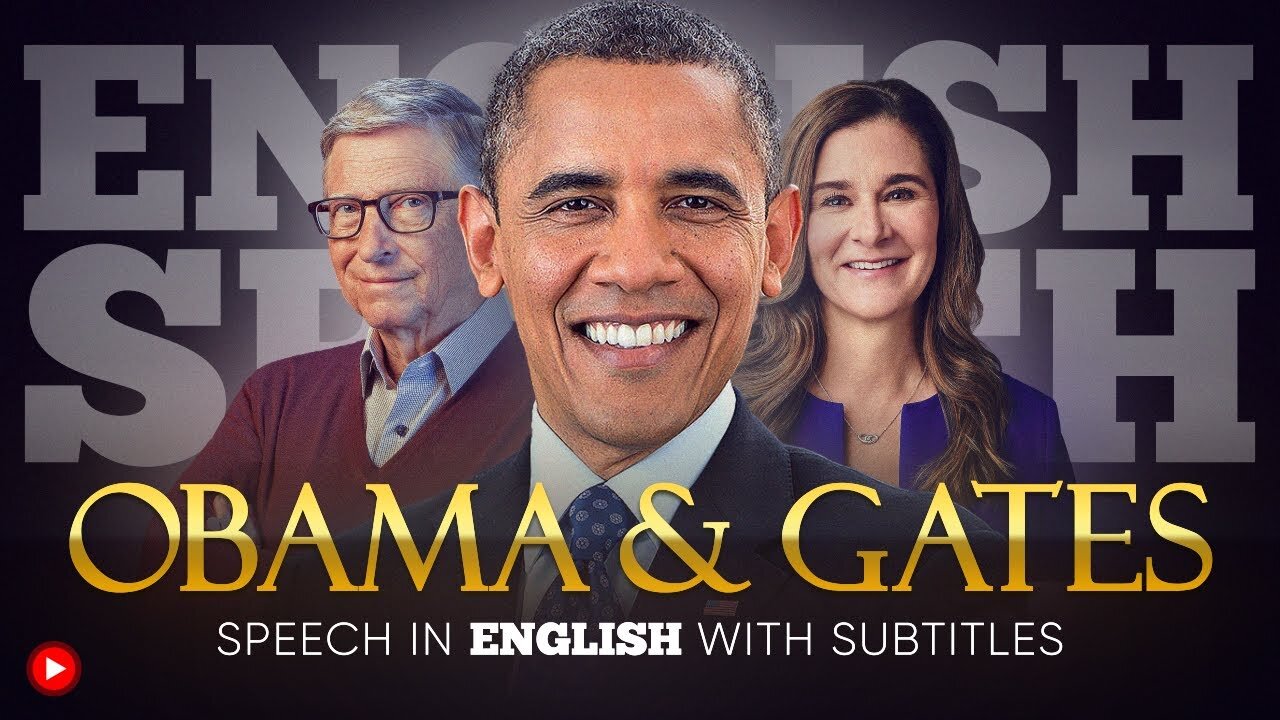 Learn English via Conversation with Barack Obama, Bill Gates and Melinda Gates - English Subtitles