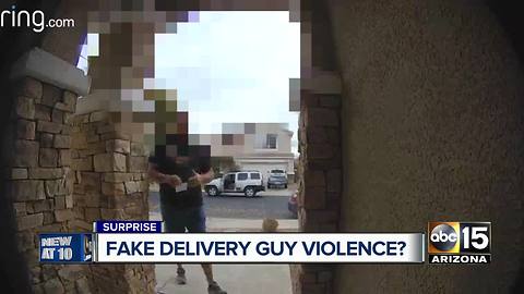 Man says he was threatened by ‘fake’ delivery driver