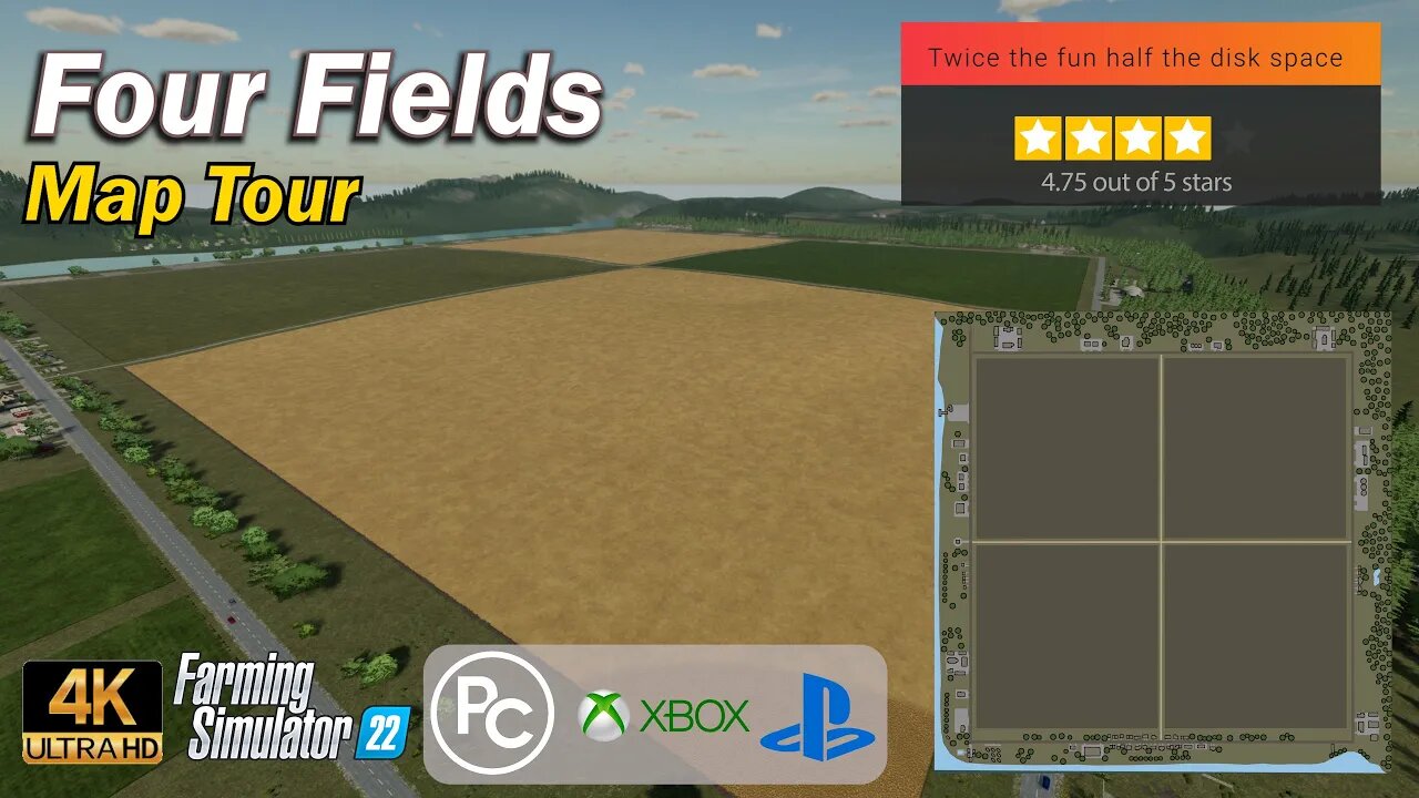 Four Fields | Map Tour | Farming Simulator 22