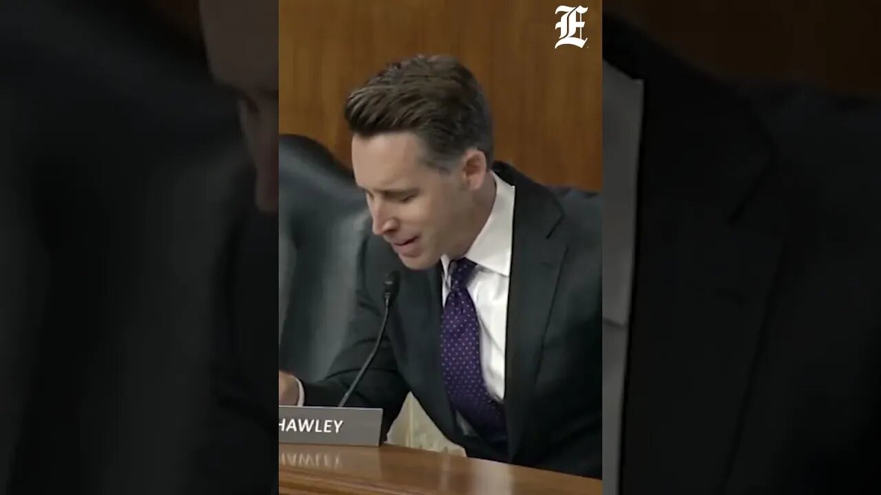 Sen. Josh Hawley grills official who gets paid for speaking at events #shorts