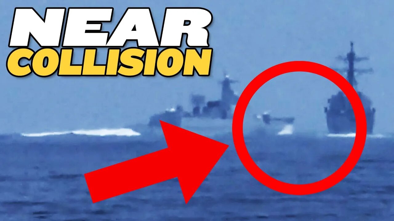 Chinese Warship Almost HITS US Warship