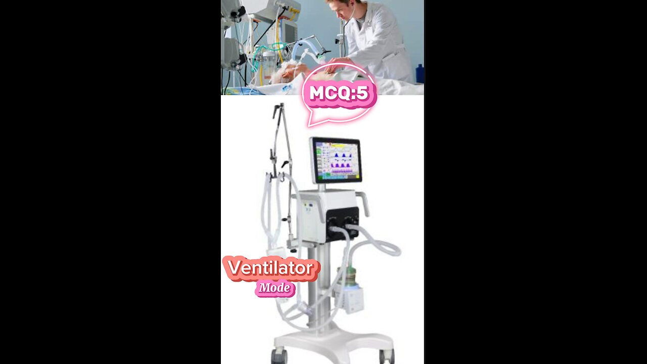 Ventilator mode MCQ: 3 , PCV mode of ventilation.mode ,#ventilation #pcvmode #ventilator #3dmedico