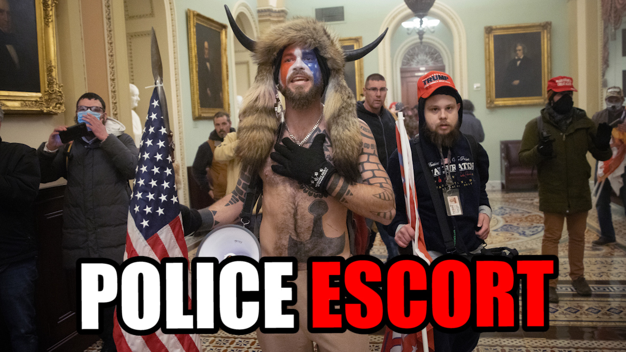 Police Escort INCERECTIONISTS to Senate Floor