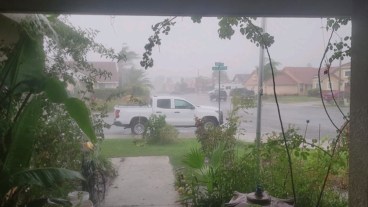 raining hard in Menifee sep 2024