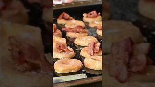 Bacon and Cheese Donut Sandwiches