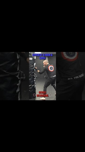 Heroes Training Center | Kickboxing & MMA "How To Double Up" Uppercut & Hook & Cross FH | #Shorts