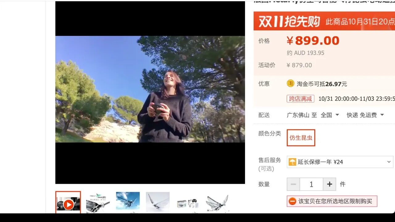 仿生鳥飛行器 - 淘寶有售