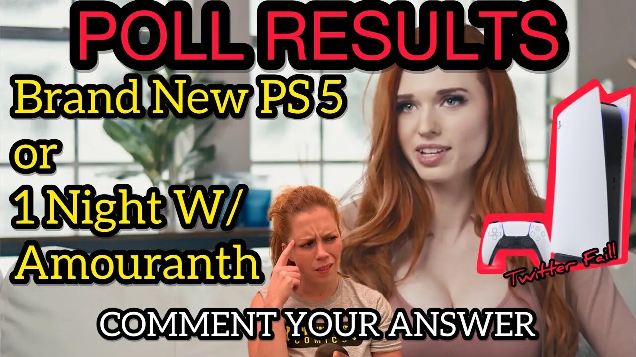 Amouranth Asked! A Day with Her OR a Free PS5!? RESULTS ARE IN! Chrissie Mayr is SHOCKED!