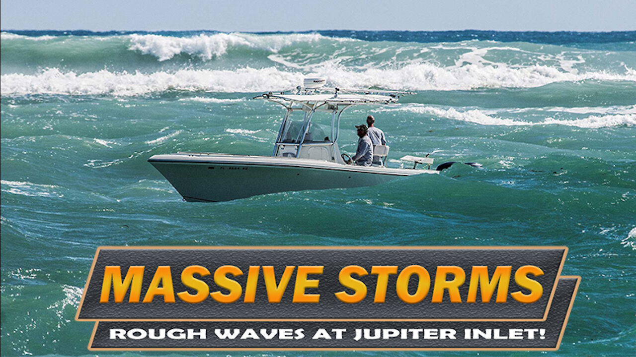 BIG STORM COMING! Boats Race To Get Back Into Port Before Massive Storm Hits At Jupiter Inlet