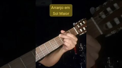 Acorde de Sol maior com arranjo fácil #shorts
