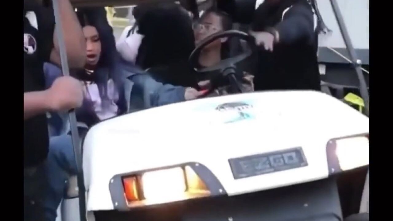 Lizzo Sat On The Back Of Cardi B's Golf Cart, Nearly Flipping It Over