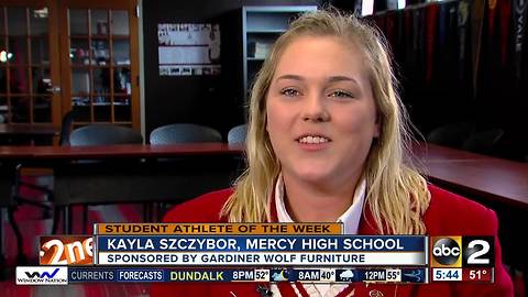 Student Athlete of the Week: Kayla Szczybor