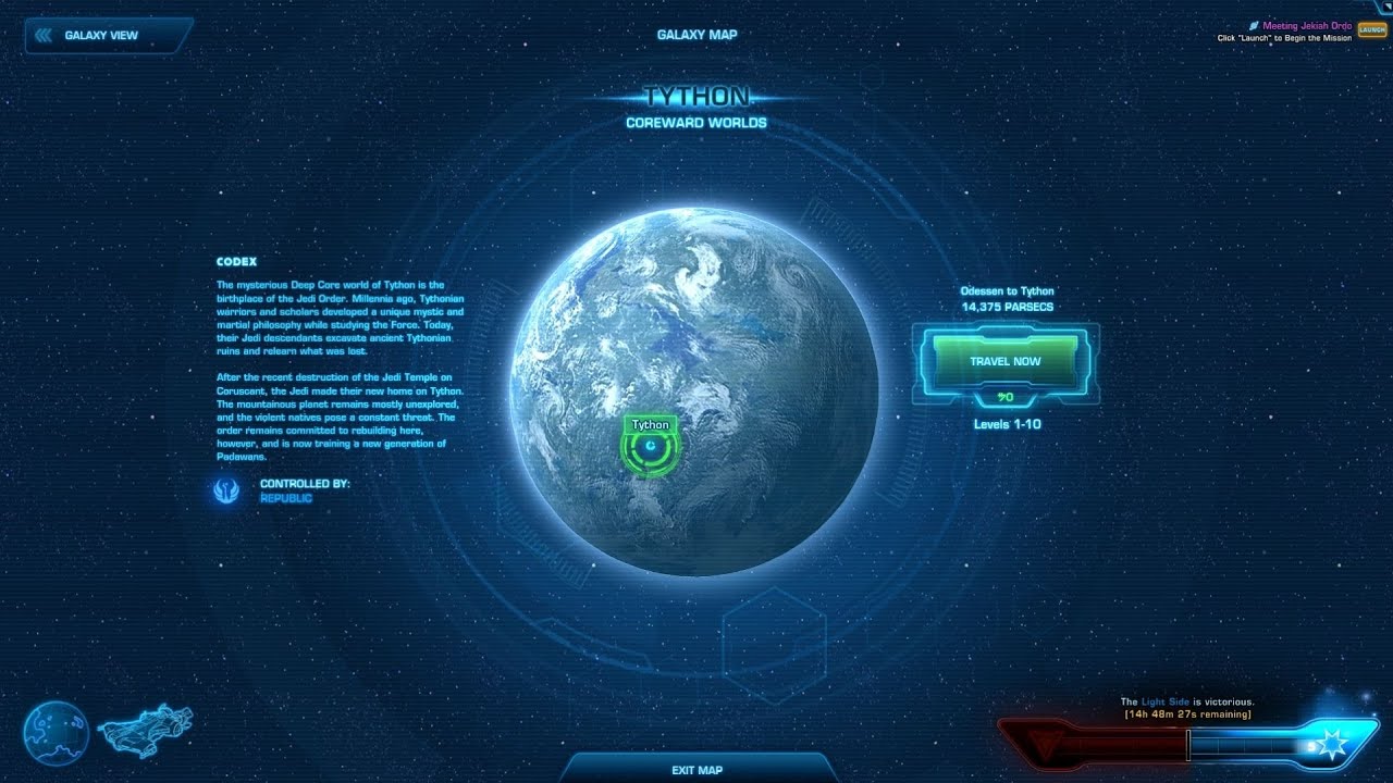 SWTOR Planetary Transitions - Tython