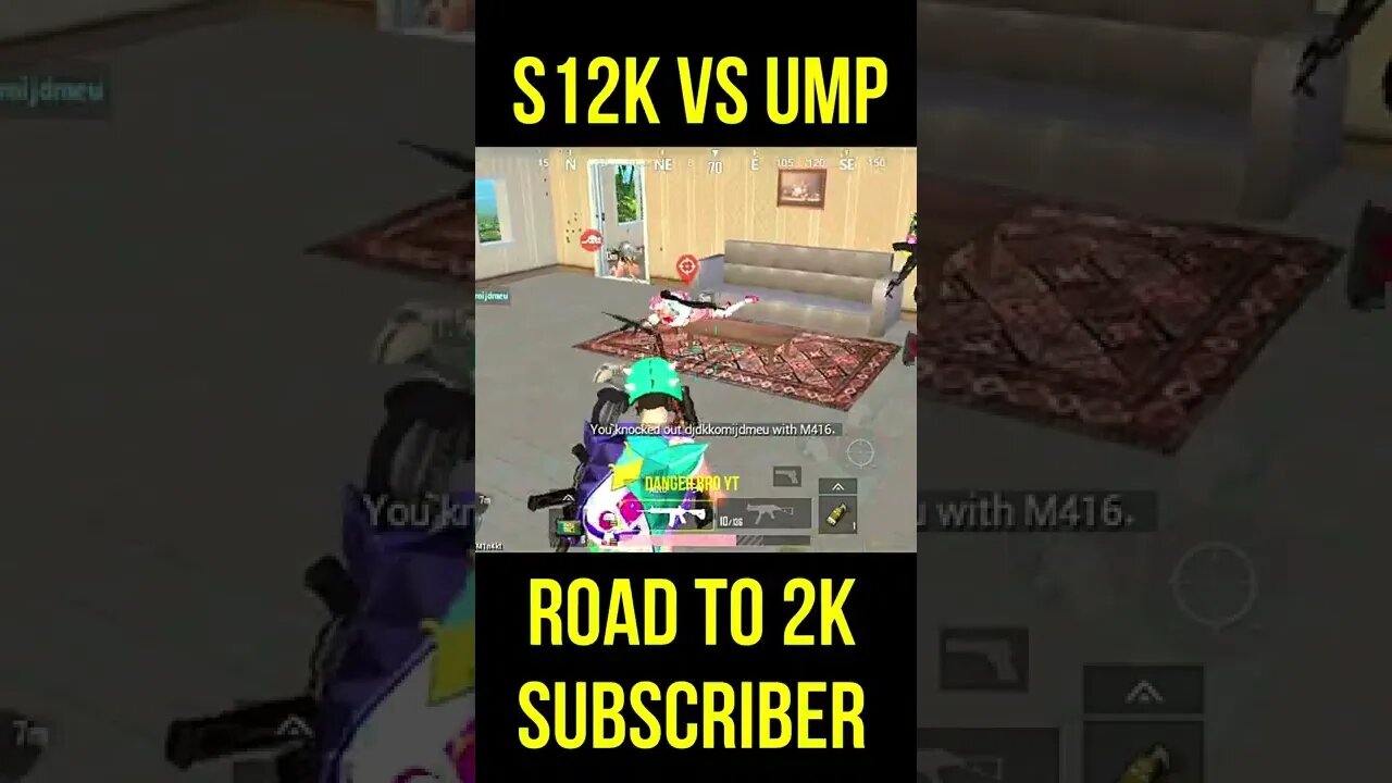 S12K VS UMP😱 LAST ZONE M416 GLACIER IN PUBG LITE 🤯 #shorts #pubg