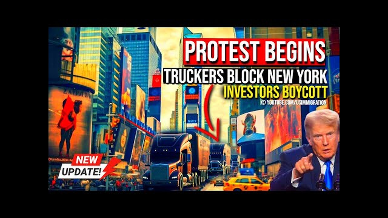 NYC Protest Begins🔥Truckers Block New York!