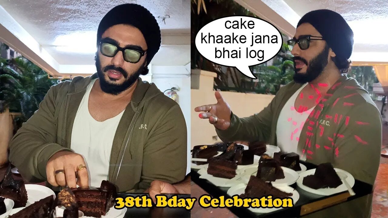 Arjun Kapoor Kind Gesture For Media Celebrated Bday With Them As They Waited For Him In Heavy Rain 📸