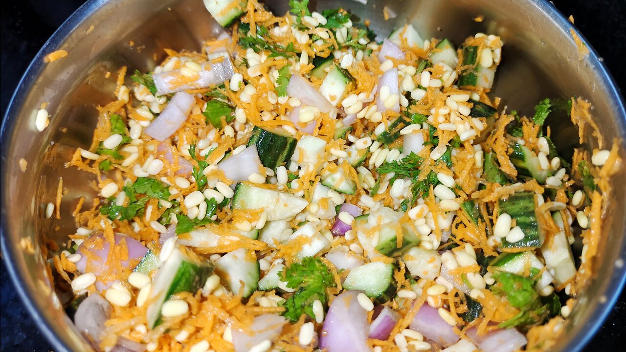 Kosambari recipe I Moong Dal salad I South indian style