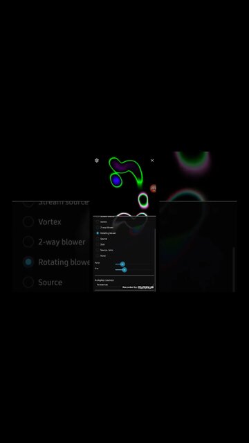 Magic fluids app for Android. Fading form 4