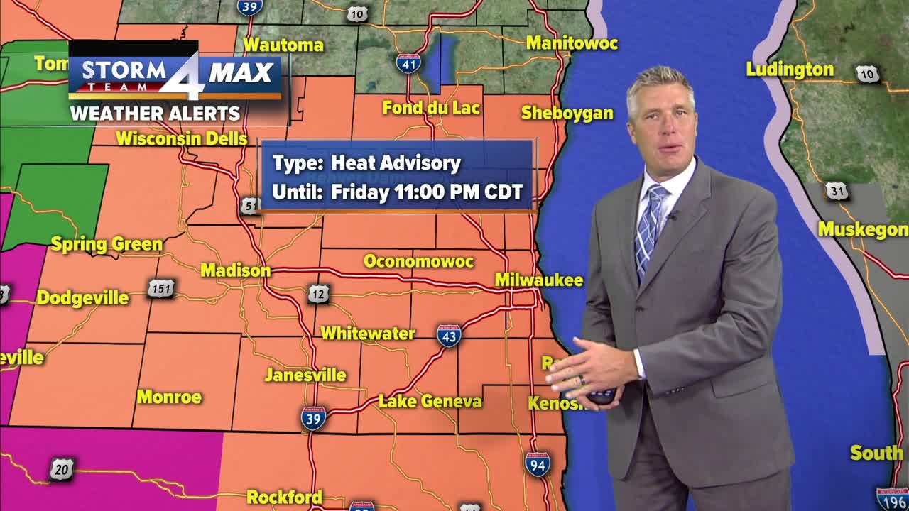 Heat advisory begins at noon Thursday