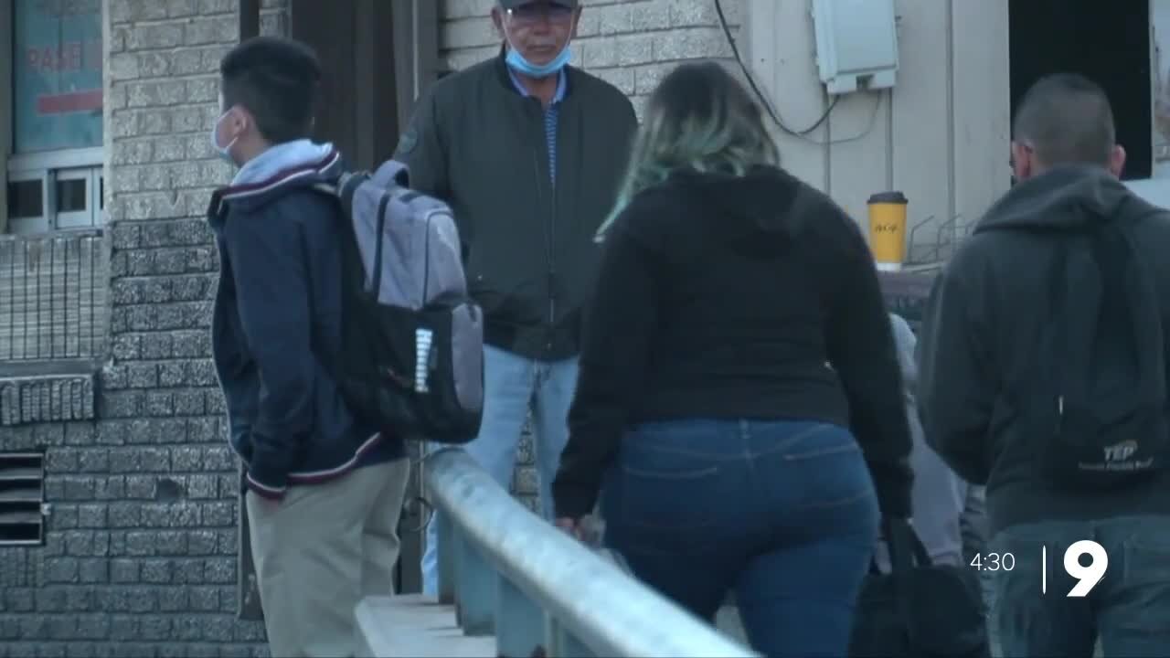 Dozens of students travel across the border to go to school