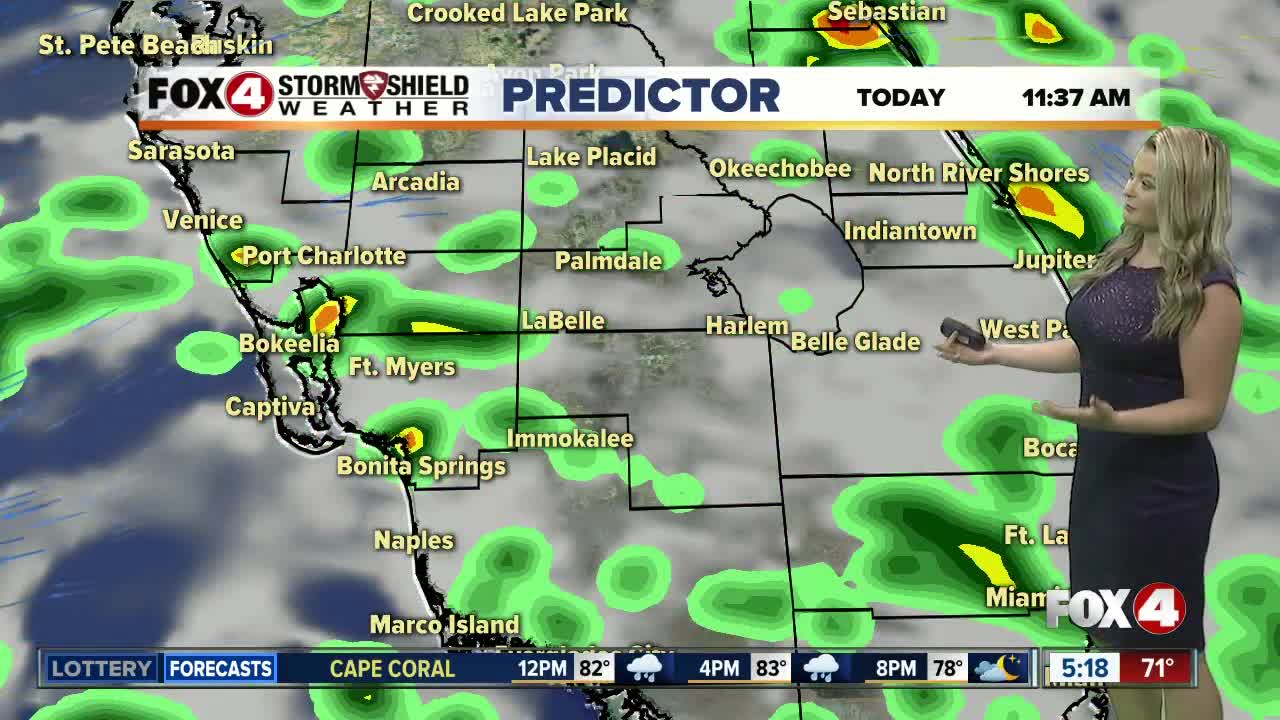 FORECAST: More clouds, breezy and scattered showers for Thursday