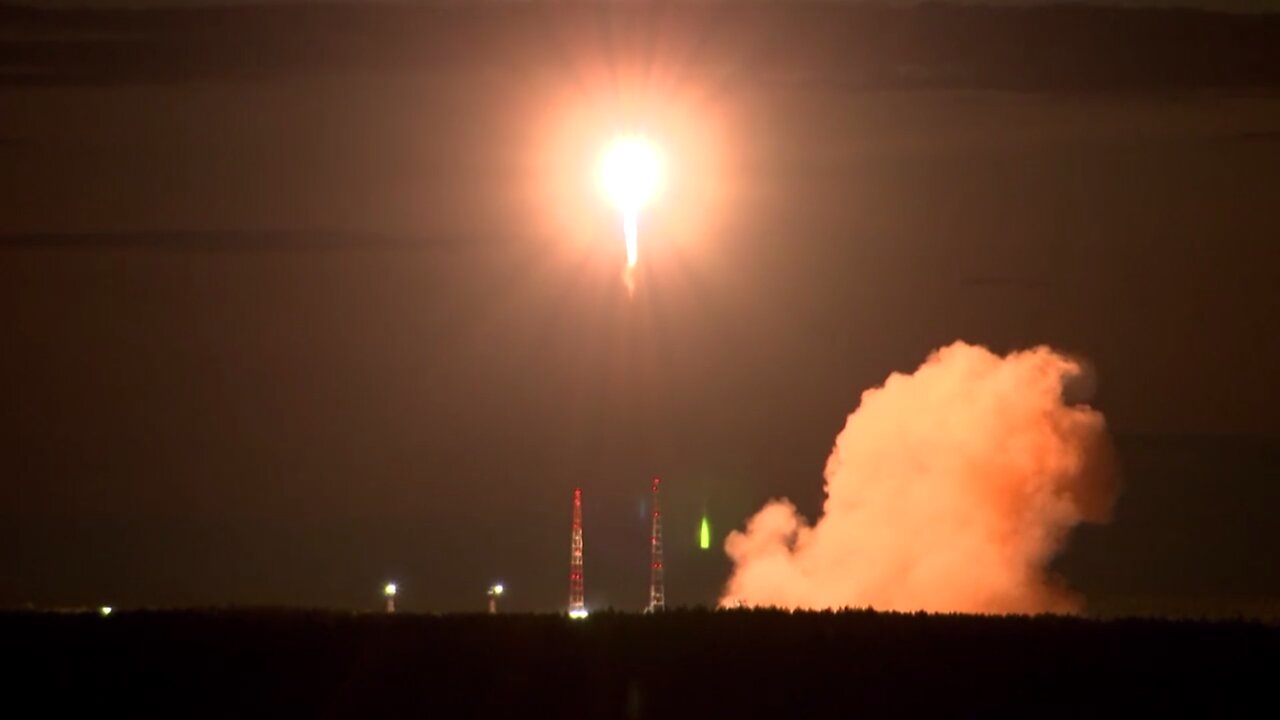 Launch of a Soyuz-2.1v carrying a payload for the Russian Defence Ministry