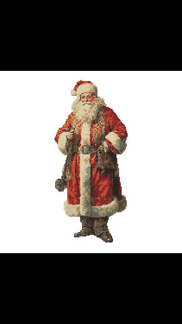 VICTORIAN SANTA Cross Stitch Pattern by Welovit Cross Stitch | welovit.net | #welovit #crossstitch
