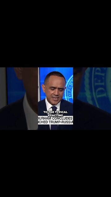 Special counsel John Durham's report on Trump-Russia probe released #shorts