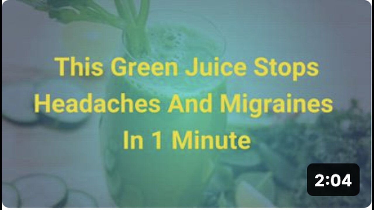 Best Juice for Headache and Migraine Relief