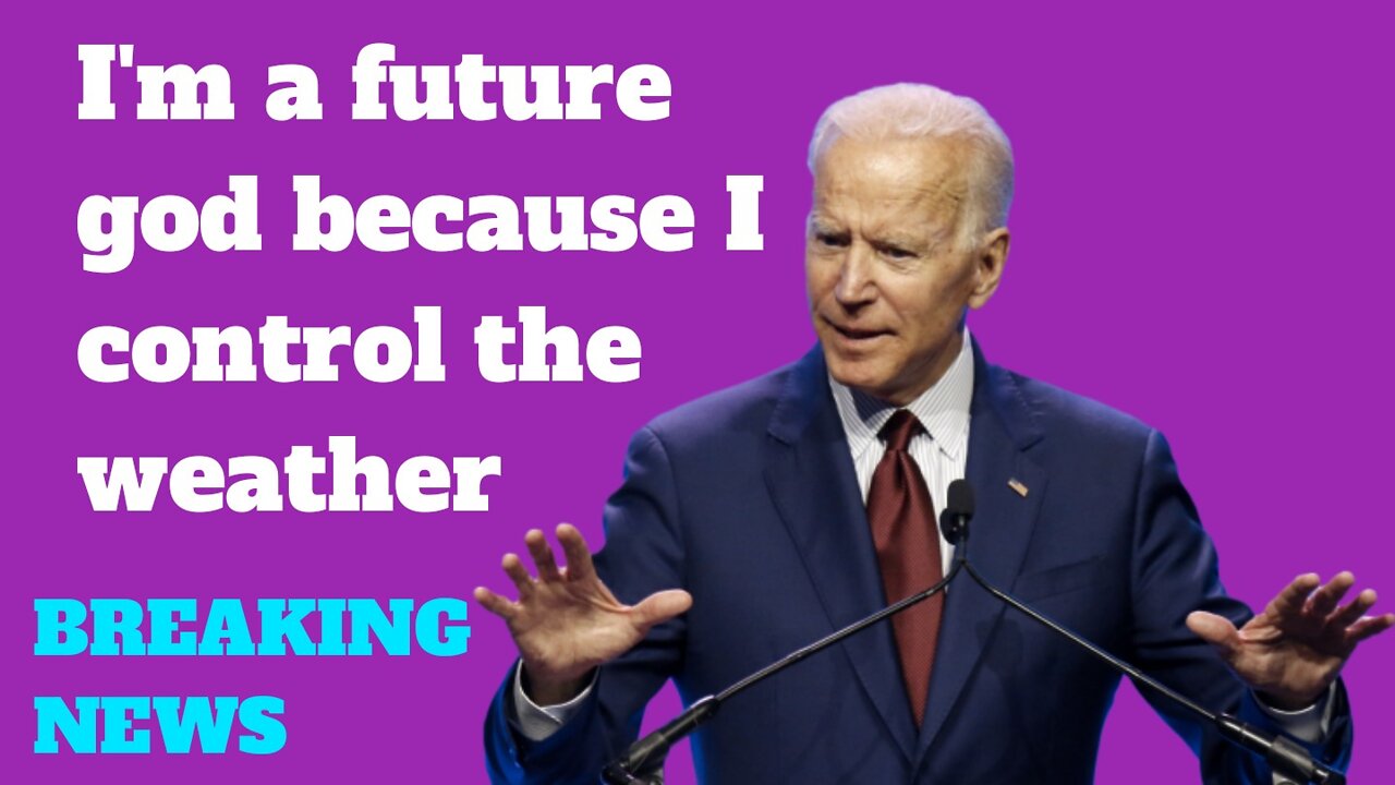 Joe Biden is future god, Latest News Live